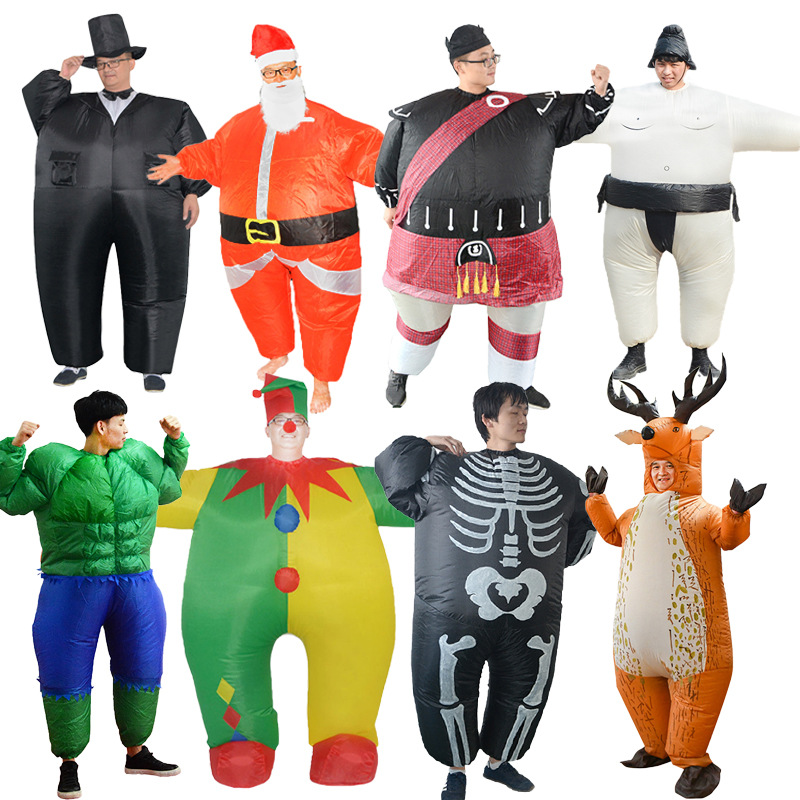 Cross-border Halloween performance inflatable costumes Captain America Joker party performance costumes performance activities inflatable costumes