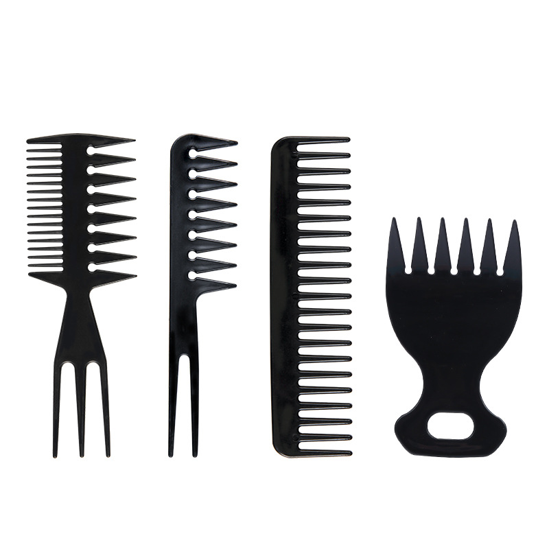 Cross-border oily comb men's back hair styling comb high styling comb professional hairstyle trigeminal comb suit wholesale