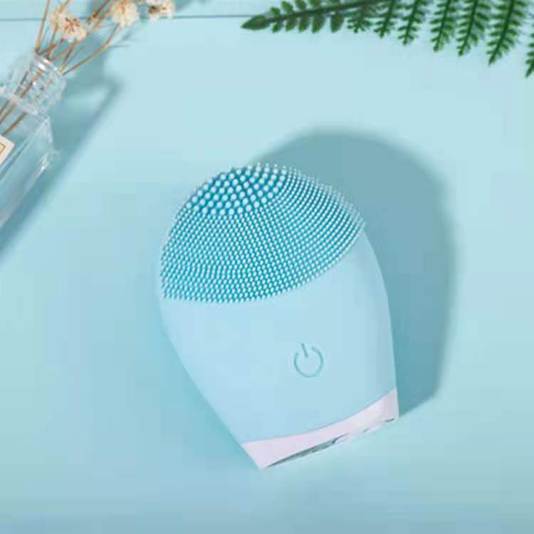 Face Cleaning Beauty Instrument Household Silicone Cleanser Facial Vibration Ultrasonic Cleaning Electric Beauty Instrument Wholesale