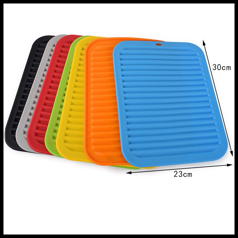 Amazon hot sale silicone insulation large table mat non-slip mat desktop anti-scald waterproof draining mat bowl mat
