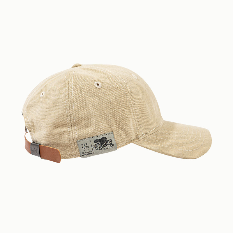 Spring and Autumn New Brim Embroidered Cap Women's Big Head Baseball Cap Men's Big Face Slimming Four Seasons Hat