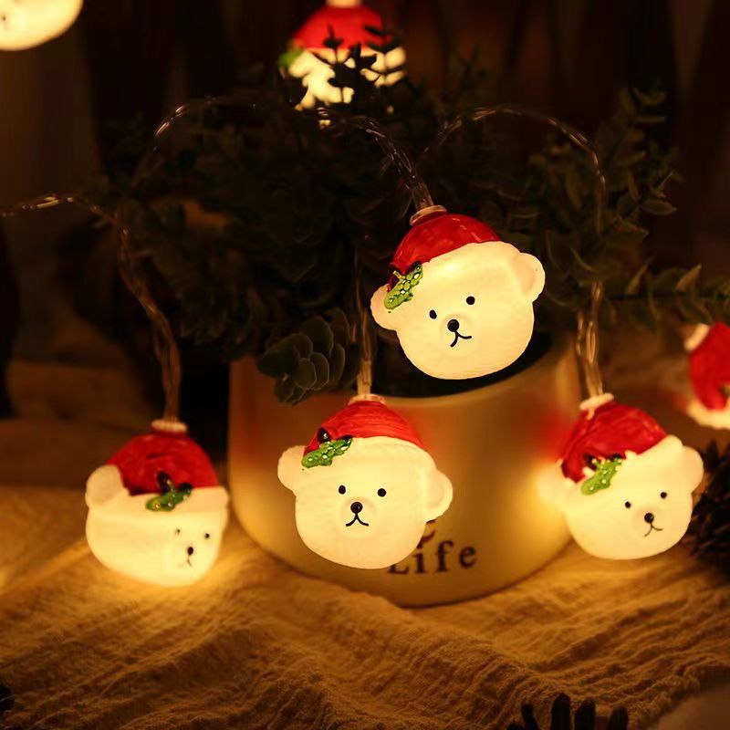 Santa Claus snowman decoration night light decoration Christmas clown Christmas bear Christmas scarf snowman