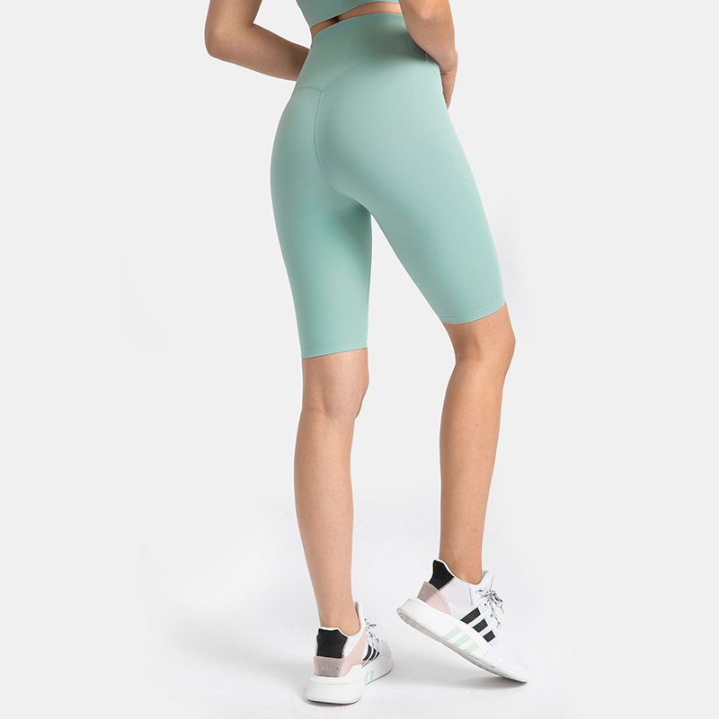 Spring and Summer New Arrival No Embarrassment Line Tight Pants High Waist Hip Yoga Fitness Shorts Women DK184