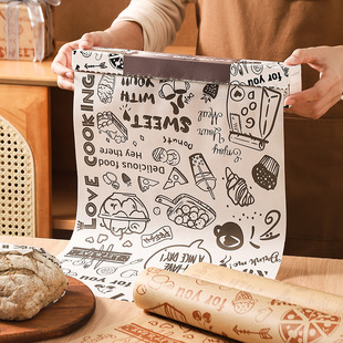 Air Fryer special paper silicone oil paper baking paper tin paper oil-absorbing paper food Special household oven baking paper pad