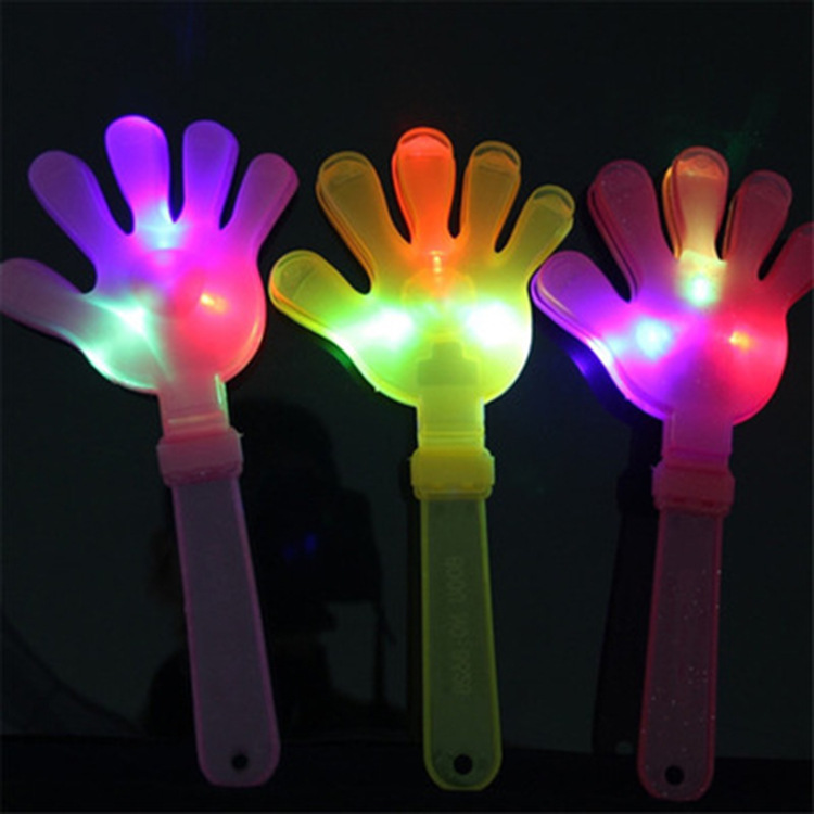 28 см большая светящаяся ручная игрушка концертная вспышка Palm Clapper пластиковые реквизиты для развеселения