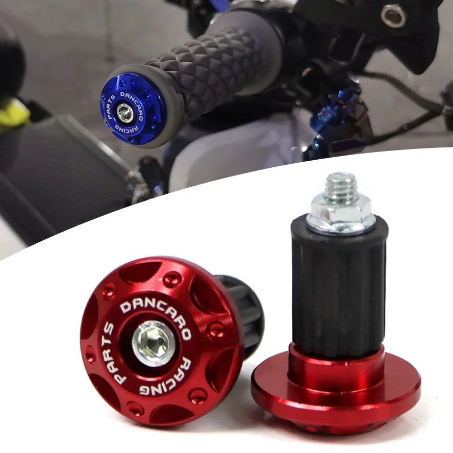 Hot selling motorcycle handle plug modification accessories ghost head scooter decorative handle plug grip drop-resistant plug