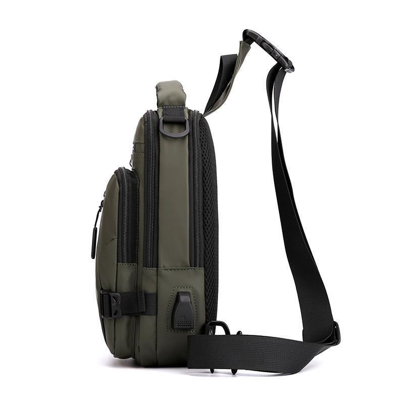 Cross-border Special for New Men's Multifunctional Chest Bag Fashion Casual Shoulder Crossbody Bag Waterproof Space Cloth Small Backpack