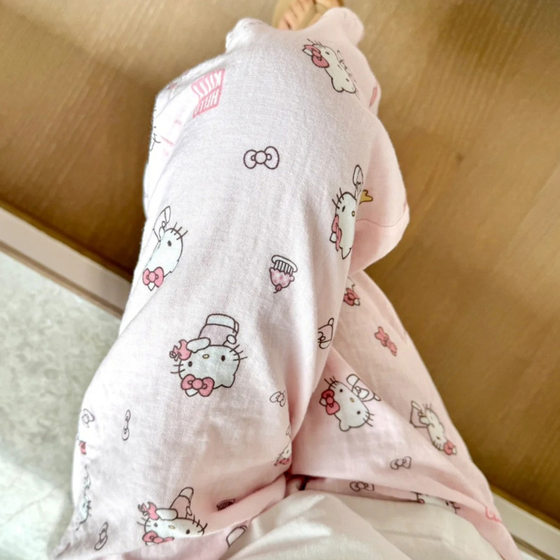 Summer New Arrival Pajama Pants Pink Hello Kitty Printed Loose Home Thin Cartoon Casual Trousers for Outer Wearing and Walking