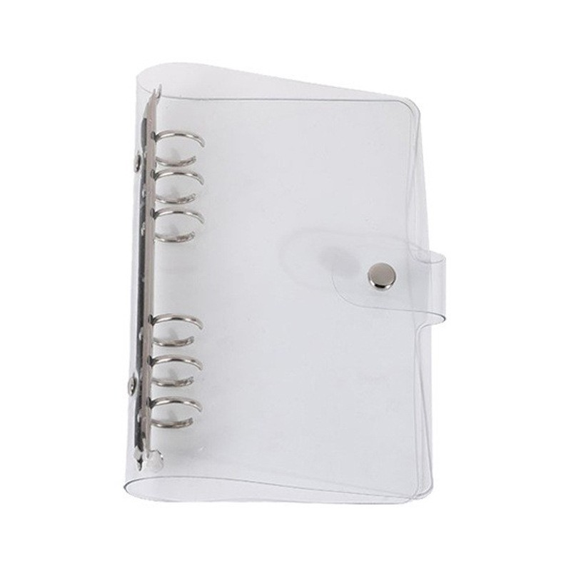 Ins-style transparent pvc loose-leaf book six-hole A7A6A5B5A4 loose-leaf shell metal binder hand ledger inner core