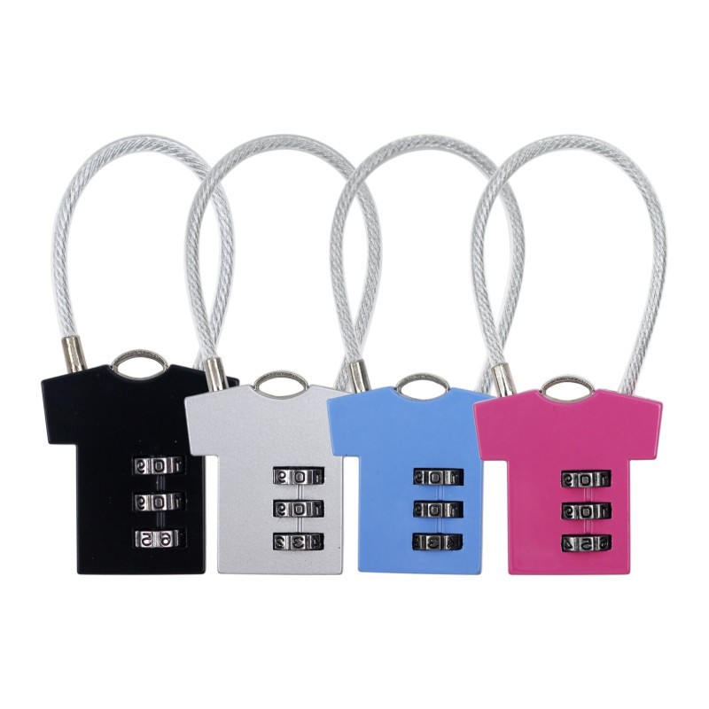 Password ball wire password lock gym padlock luggage lock backpack bicycle lock factory spot