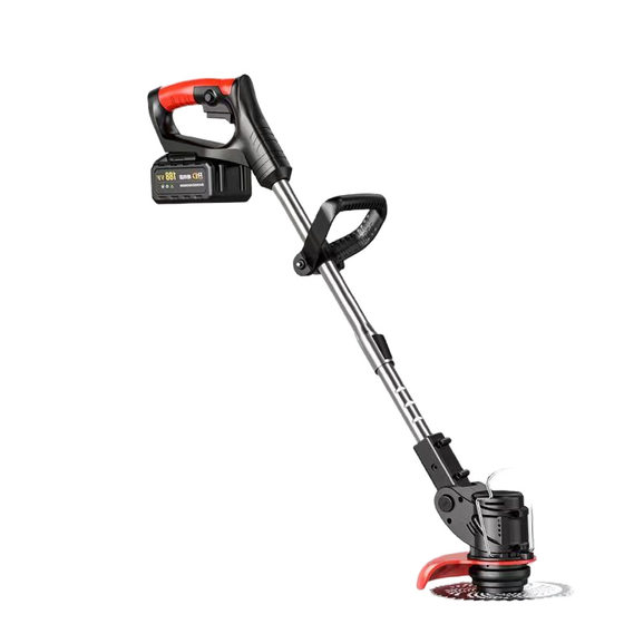 Electric lawn mower agricultural harvesting lawn mower household lithium battery long endurance portable high-power brushless lawn mower