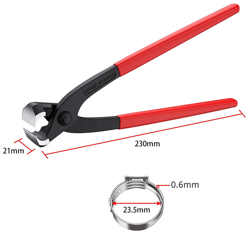80pc single ear clamp set stepless clamp pliers stainless steel stepless hose clamp for water pipe pipe car