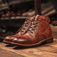 HPIOPL Cross-border Item No. 6078 Ami Khaji Style Martin Boots Men's Big Head Tooling Motorcycle Boots
