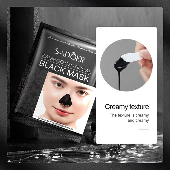 English SADOER bamboo charcoal blackhead suction nose mask set blackhead removal T Area nursing nose stickers cross-border foreign trade Wholesale