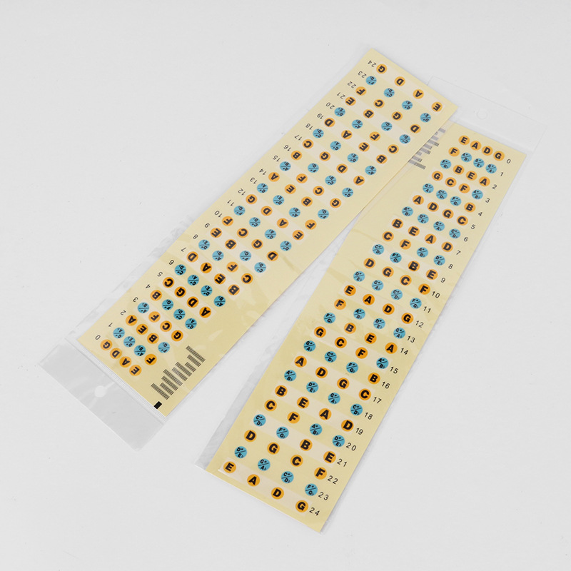 Bass Scale Sticker 4 String Bass Special Sticker Finger Board Sticker Pitch Pitch Finger Board Sticker Piano Sticker Accessories
