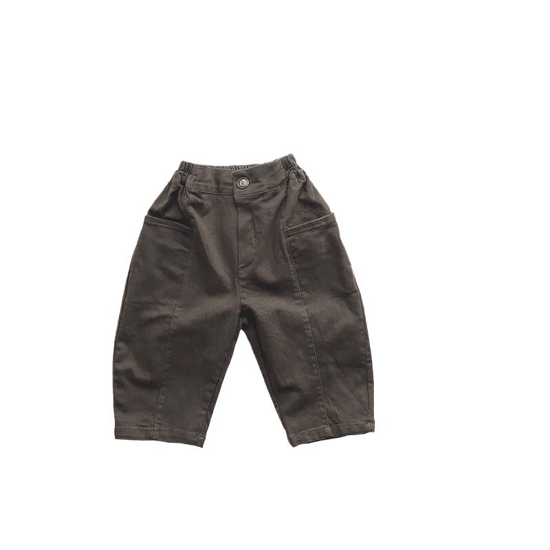 Children's Korean-style Pants 2025 Spring New Boys and Girls Simple All-match Western-style Trendy Casual Trendy Children's Wear