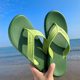 Ludadi Flip-Flops Men's Summer Non-slip Outdoor Wear Sandals Flip-flops Wear-resistant Black Rubber Beach Shoes Trendy