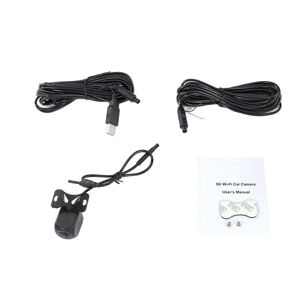Cross-border hot sale wireless wifi car reversing camera 5G HD waterproof wide angle with ruler line front and rear switching