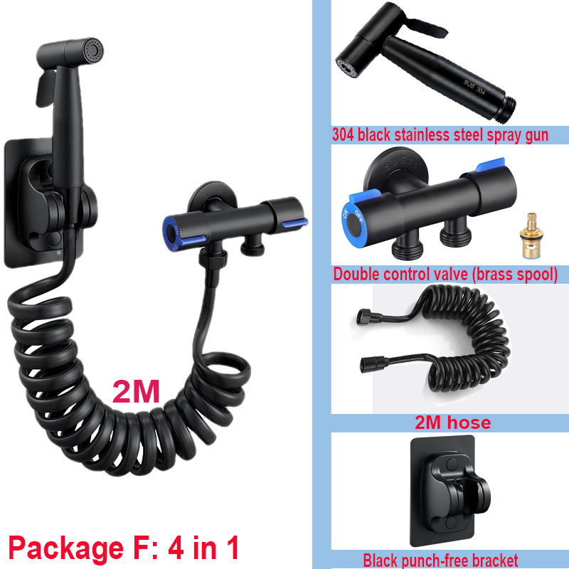 304 toilet spray gun toilet companion suit faucet flusher nozzle toilet toilet water gun high pressurization