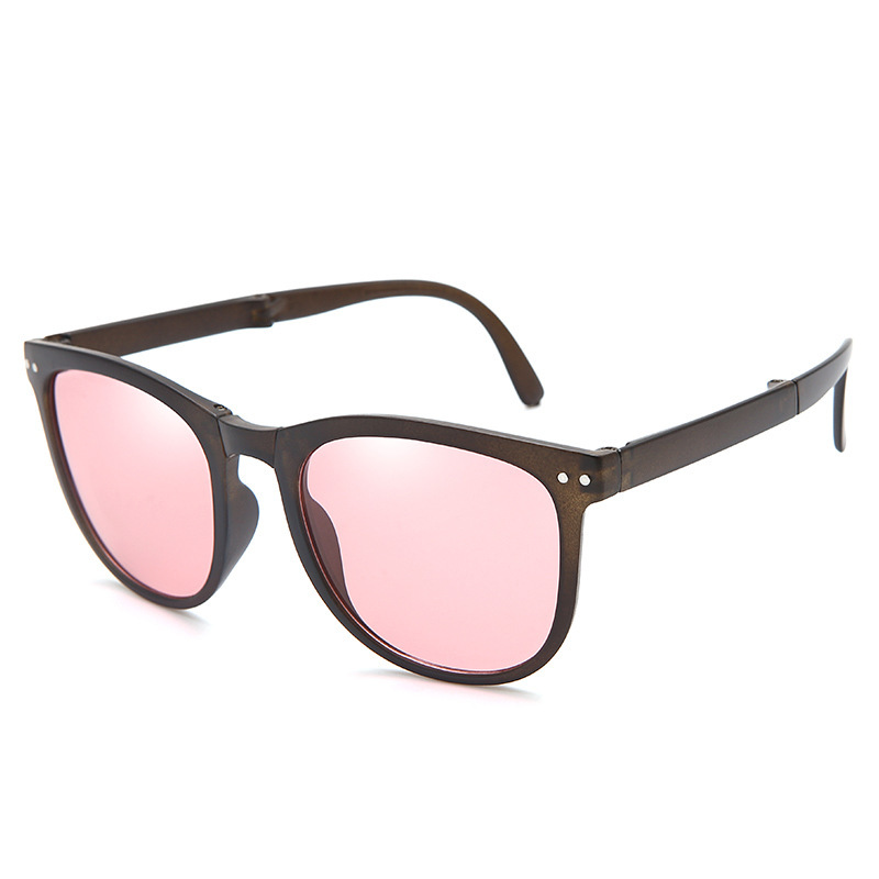 Folding Sunglasses Women's High-grade Easy-to-store Anti-ultraviolet Polarized Sunglasses Fashionable Personalized Trendy Sunshade Glasses