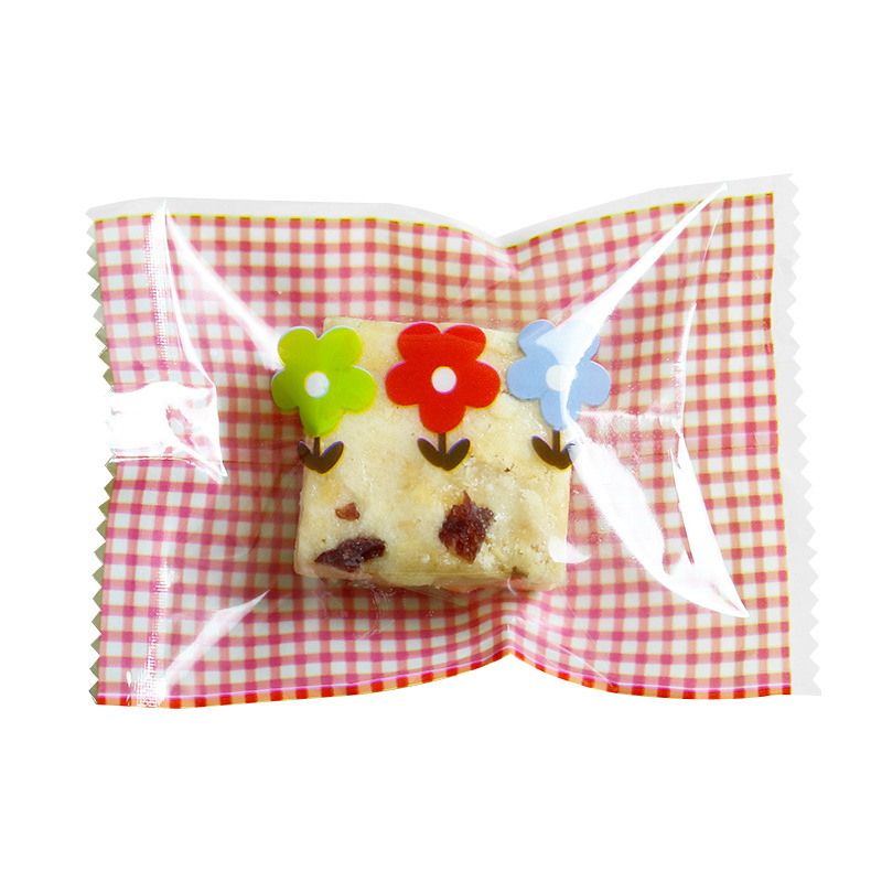 New snowflake crisp packaging bag summer flowers mixed nougat machine seal bag candy packaging bag manufacturers wholesale