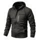 2023winter New plus size fleece-lined hooded jacket outdoor casual men's jacket jacket jacket