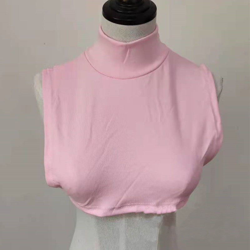 Semi-high collar fake collar scarf women's pullover autumn and winter warm cervical spine protection collar solid color decorative fake collar New