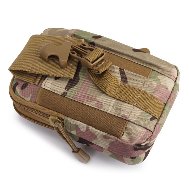Summer molle mountaineering Oxford cloth small waist bag wholesale Men's Military camouflage outdoor sports mobile phone tactical waist bag