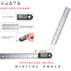 HUOTO electronic digital display angle ruler protractor Stainless Steel woodworking ruler angle measuring instrument angle ruler 360 degrees
