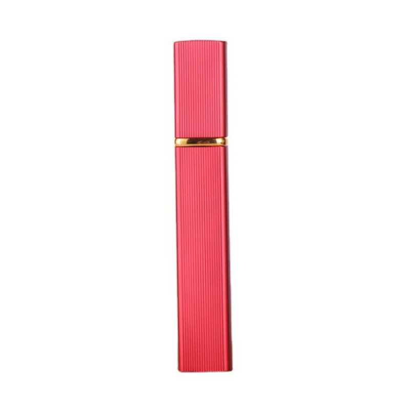 10ml aluminum square tube perfume bottle strip press sub-packaging convenient travel spray bottle cosmetic glass empty bottle