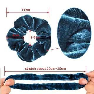 Yitang Special for Amazon Spot Set Hot Sale 12 Color Velvet Women's Large Intestinal Hair Ring Velvet Head Flower