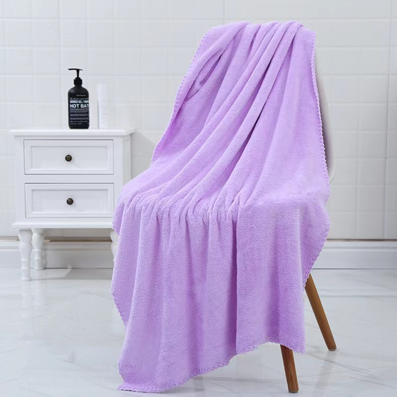 Coral Fleece Bath Towel Beach Towel Beauty Towel LOGO Gift Adult Absorbent Extra Large Thickened Household Bath Towel for Men and Women