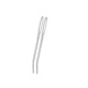 Silver curved needle