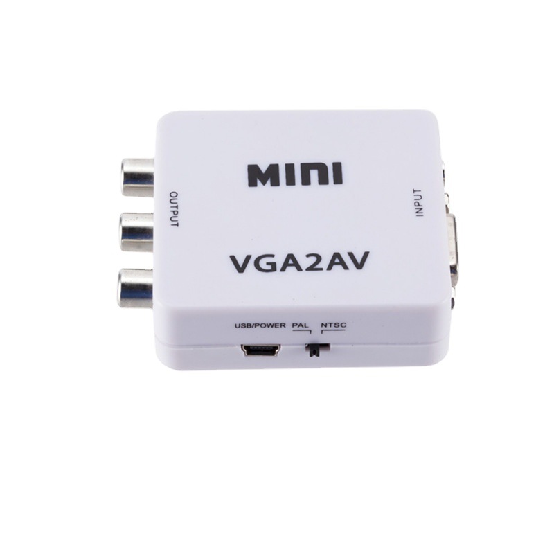 Computer VGA TO AV converter VGA TO AV adapter PC TO RCA old TV video AV conversion cable