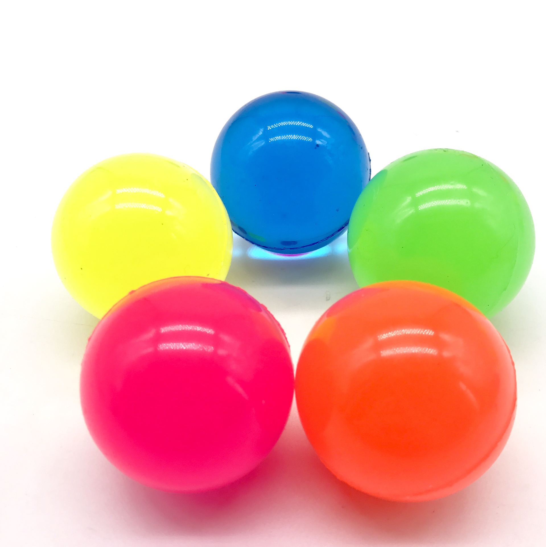 Solid color solid rubber elastic ball monochrome color children Elementary School toys pinball Yiwu factory wholesale