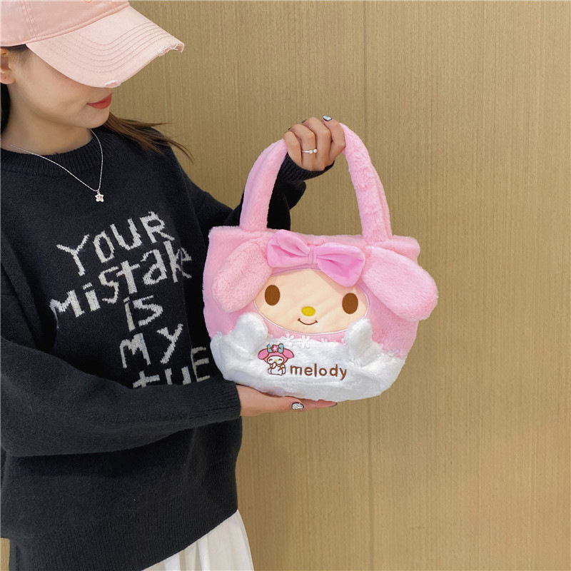 新品サンリオ漫画バッグワンショルダーバッグぬいぐるみバッグクロミハンドバッグクラッチ人形ハンドバッグ|undefined
