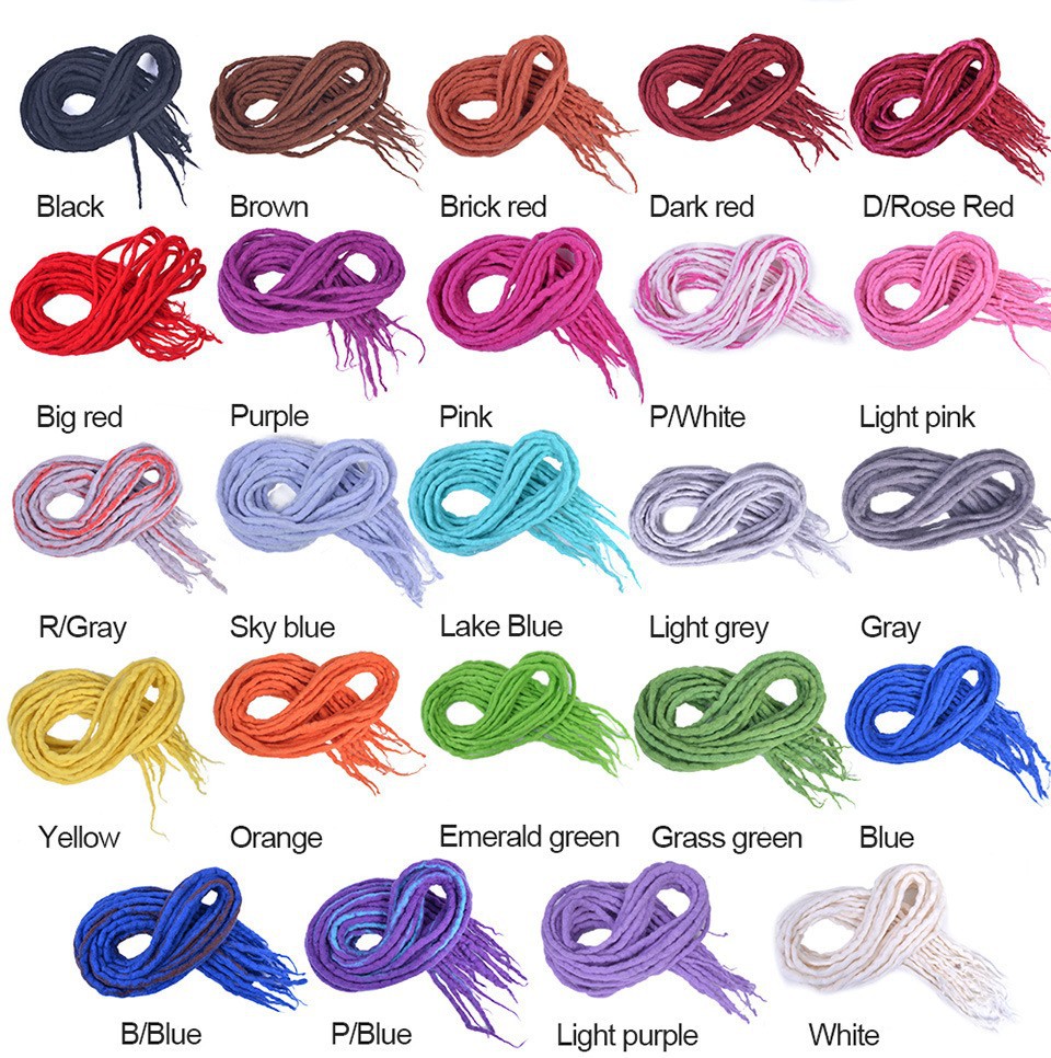 Spot new wool felt dirty braids can do color braids a variety of colors optional