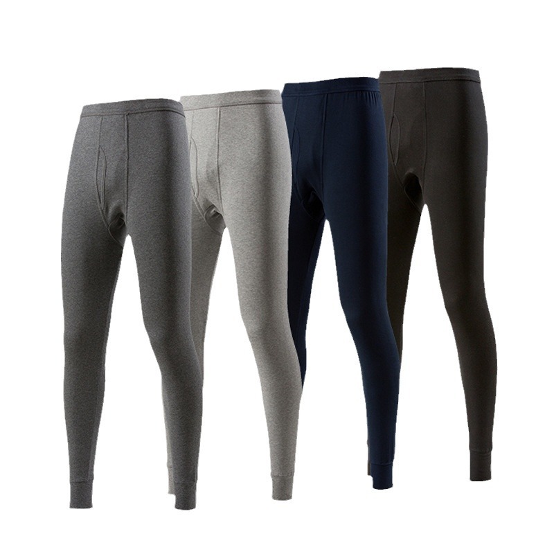 Finteng men's cotton long johns autumn and winter thick warm pants cotton plus size men's long johns plus size plus size men's trousers