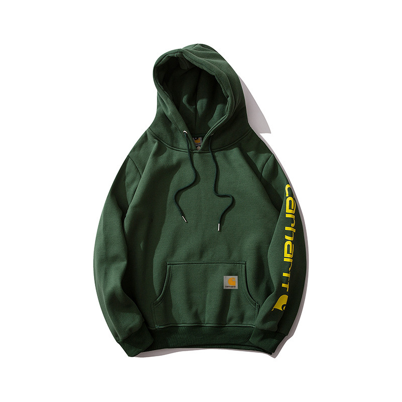 2022 Amazon European and American Fashion Brand Explosions carhartt Carhart Sweater Men's and Women's fleece-lined Hoodie Pullover