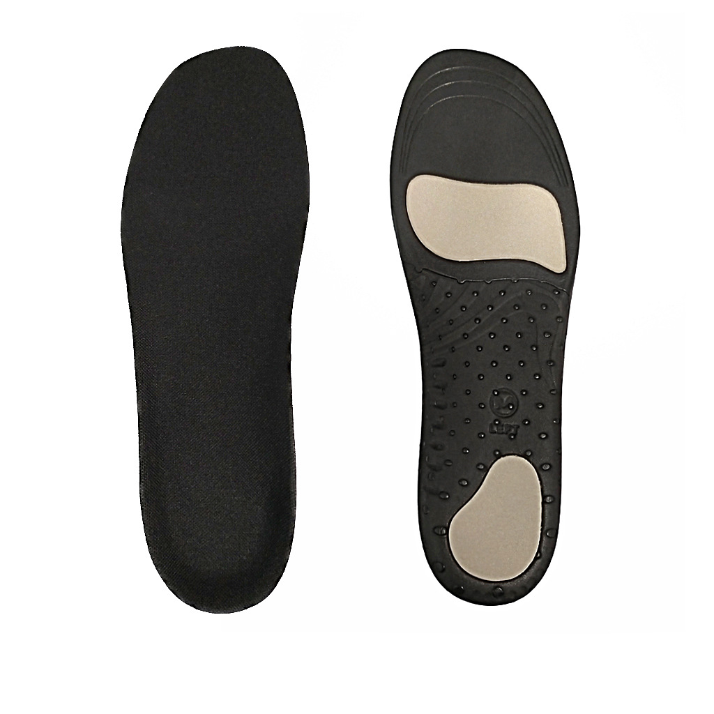 EVA Increased Sports Insole Men's Shock Absorption Breathable Sweat Absorbing High Elastic Comfortable High Arch Foot Flat Foot Support Correction