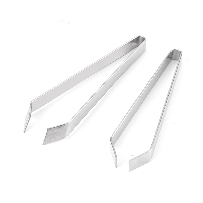 In stock stainless steel pig hair clip flat oblique mouth chicken duck goose poultry hair remover Thorn fish bone clip kitchen gadget