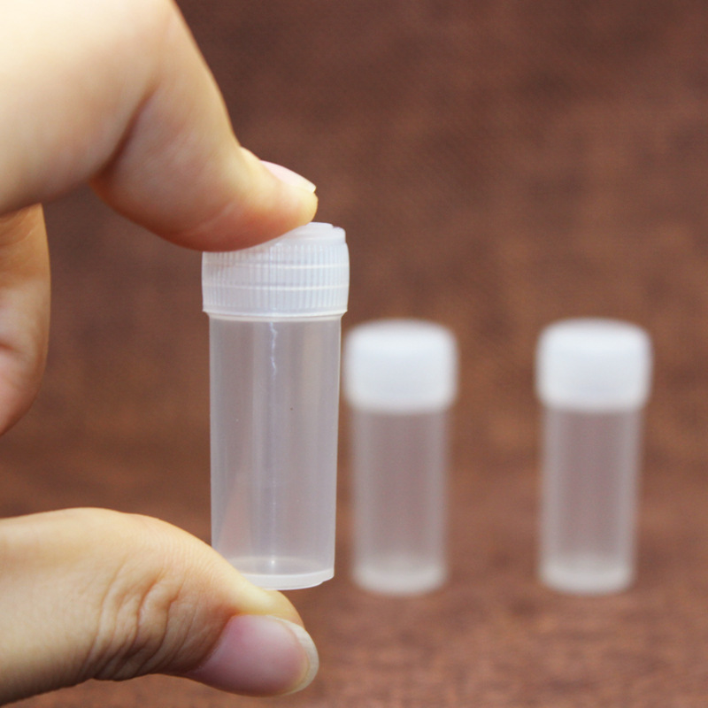 Manufacturer in stock 5g small barrel powder sub-bottle pp transparent liquid bottle 5g small bottle plastic sample bottle