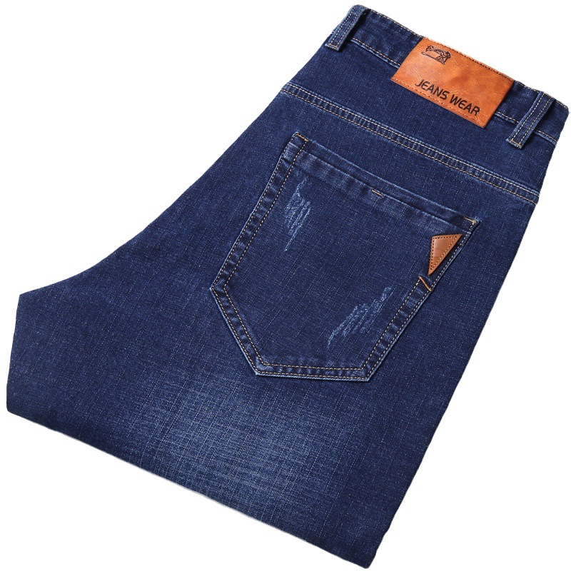 A generation of 2025 summer thin jeans men's loose straight elastic slim men's casual pants men's clothing