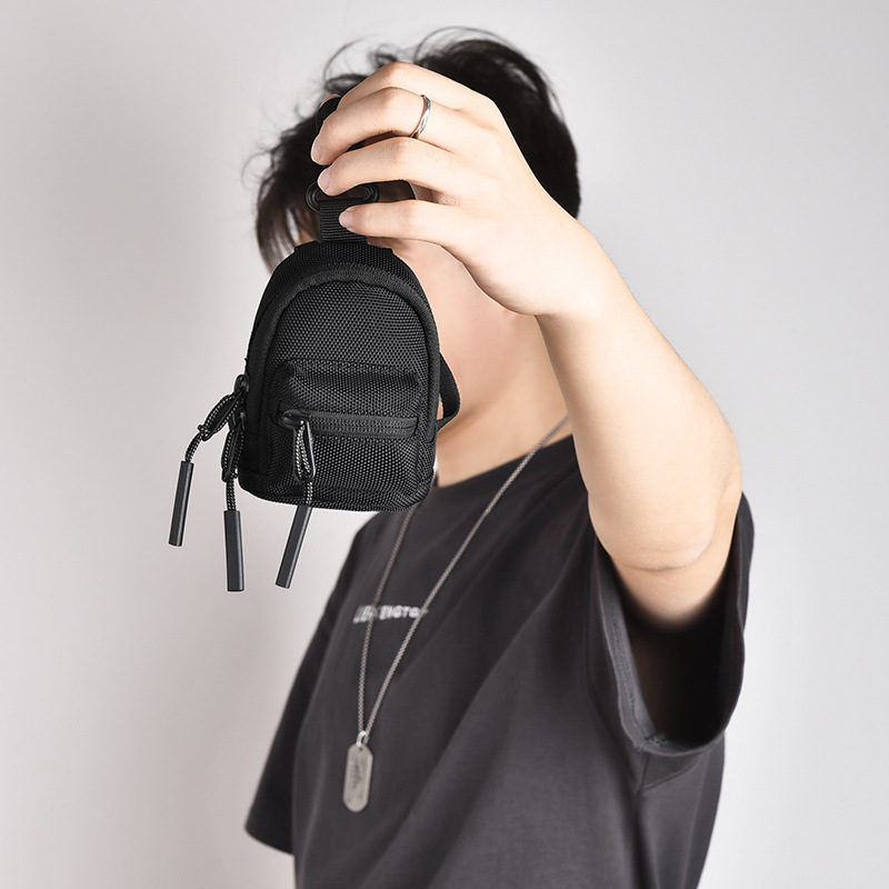 New Mini earphone bag hanging bag fashion brand personalized coin purse summer outdoor card bag messenger bag ykk zipper