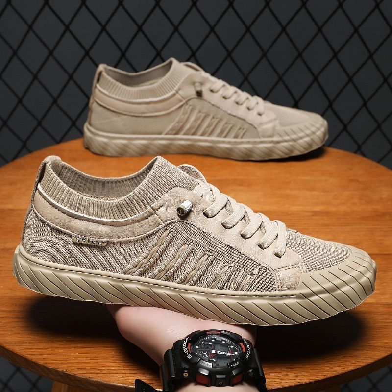 Labor Men's Shoes Summer Breathable Canvas Shoes Men's Work Site Korean-style All-match Non-slip Sports Casual Sneakers for Men