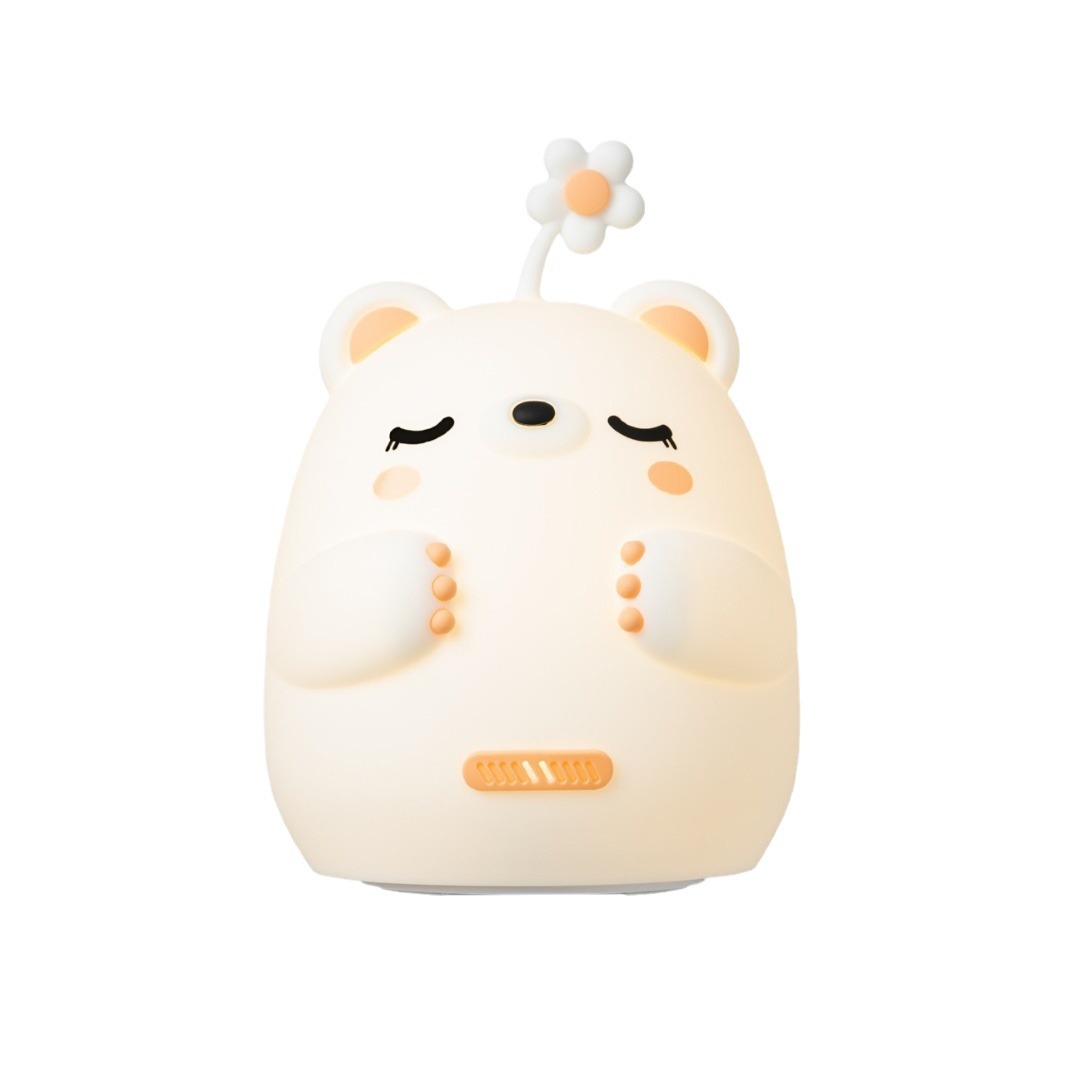 New hug bear silicone Pat Light decompression atmosphere light smart charging night light cartoon desktop silicone light