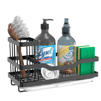 Stainless Steel Kitchen Sink Storage Rack Drain Rag Sponge Storage Rack Punch-Free Countertop Drain Rack