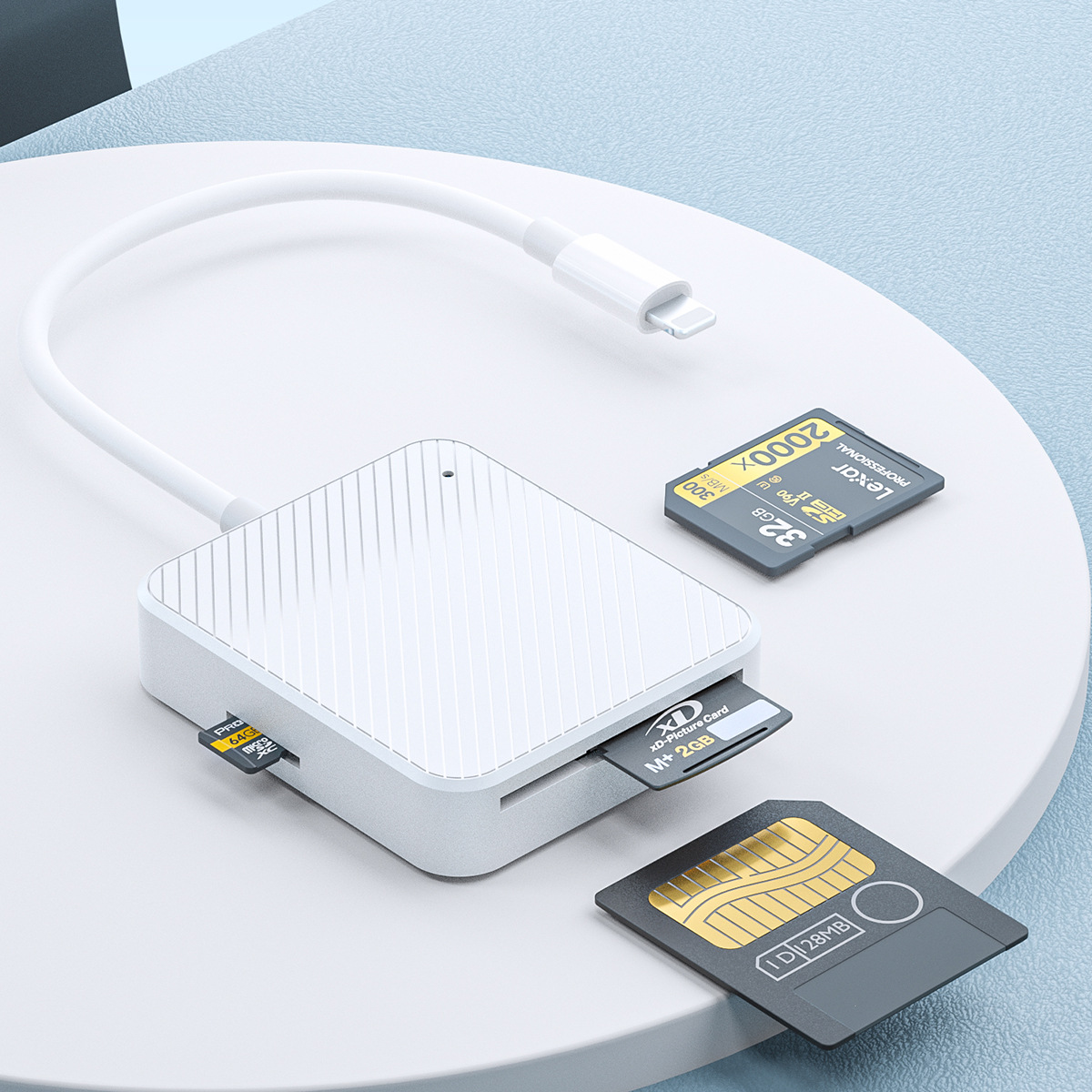 Four-in-one card reader external SM SD XD M2 all-in-one camera memory card for Apple type c