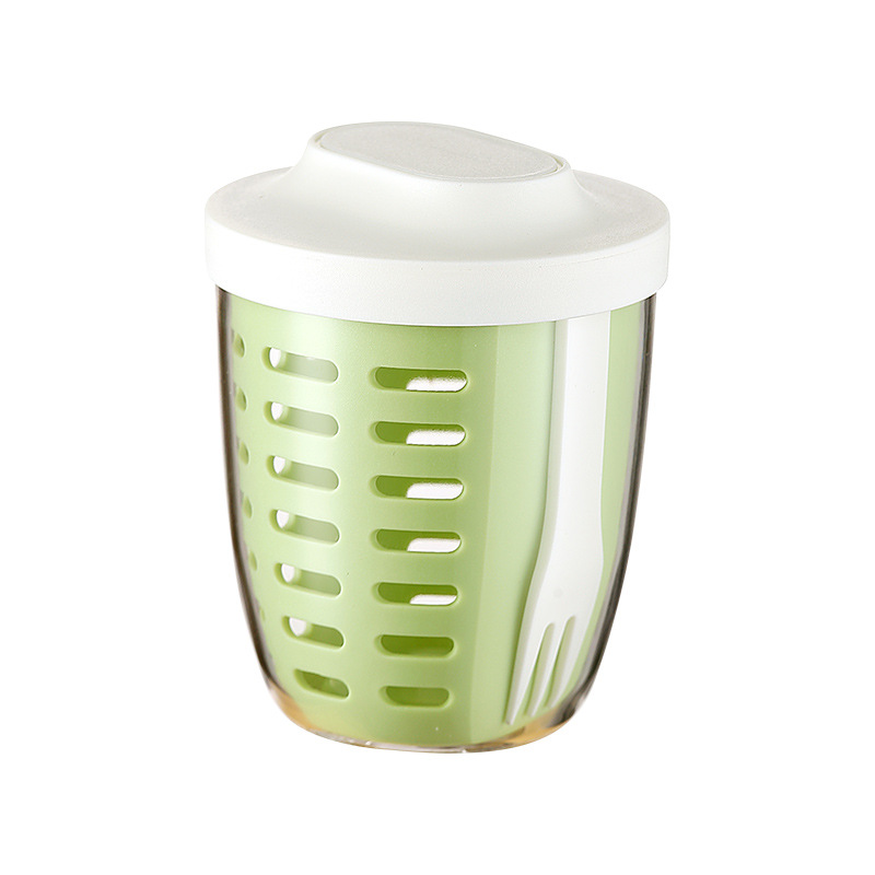 ins salad Cup Picnic Fruit Cup double-layer draining cup office worker portable breakfast cup student soup cup Milk Cup