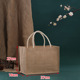 Horizontal large linen bag 27*37*18 white circle; Primary colors